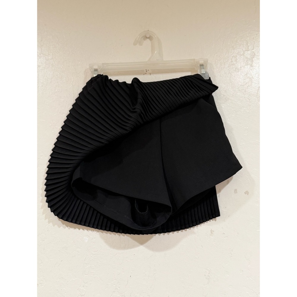 Au La La Design Presley Pleated Mini Skort Black Size 2 Tennis Golf Skirt NWT - Picture 3 of 6